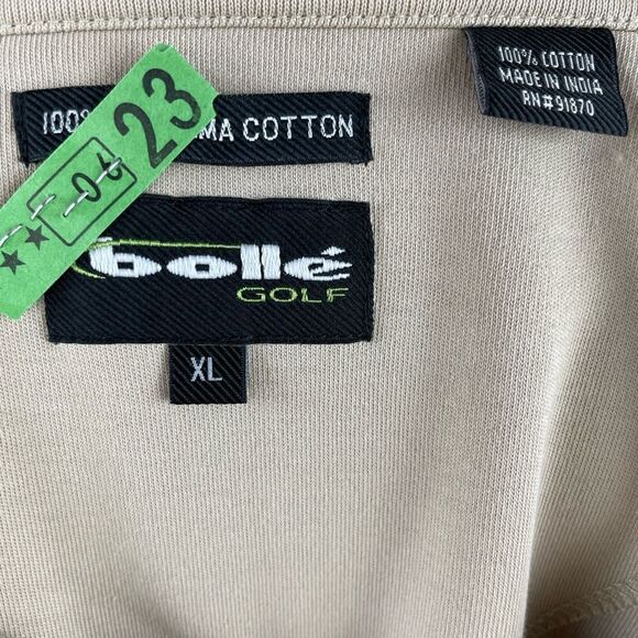 BOLLE Golf Pullover V-Neck Vest Sleeveless 100% Pima Cotton Mens Size XL EUC - Picture 6 of 6